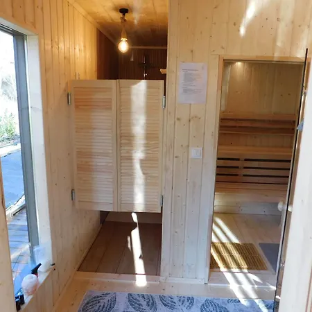 Forest House Sasino-spa Sauna Balia Ferienhaus *