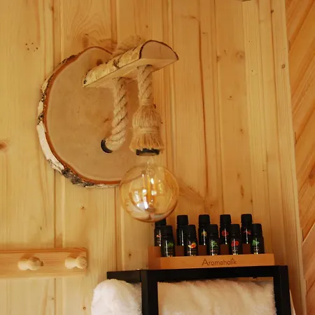 Forest House Sasino-spa Sauna Balia Ferienhaus *